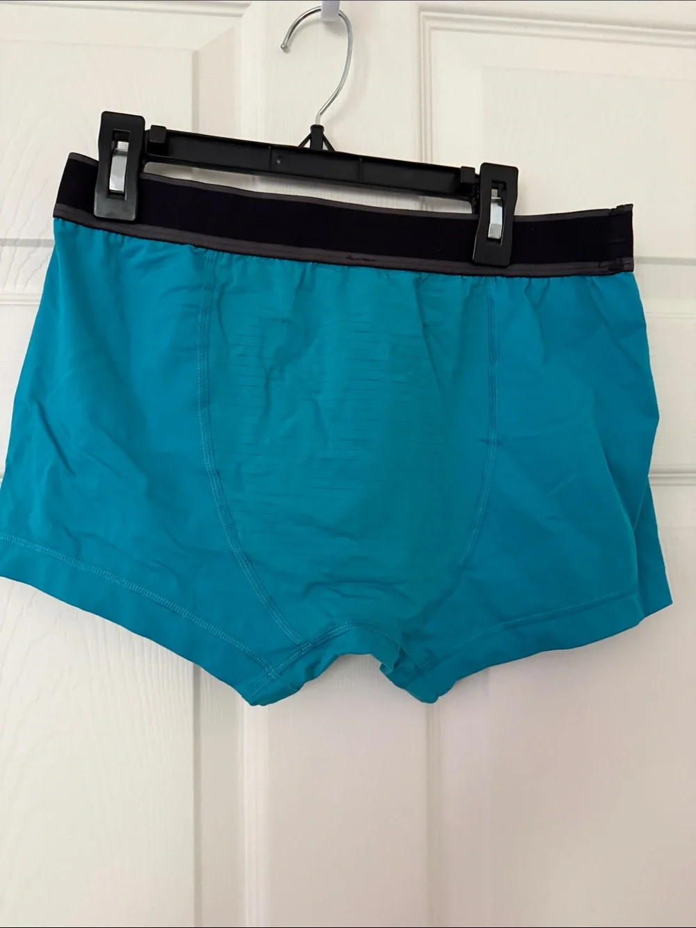 lululemon athletica Men's Teal Boxer Briefs with Black Waistband